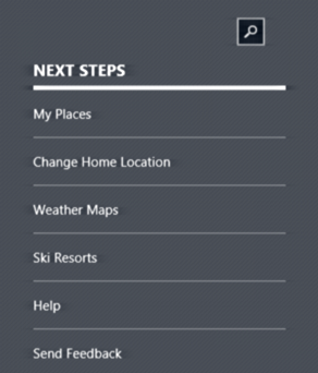 win8 weather app settings and preferences