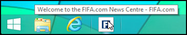 reminder of taskbar bookmark web site url