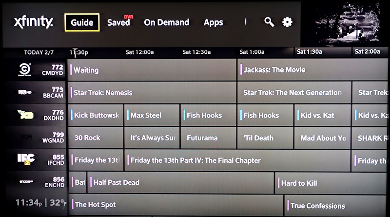 xfinity x1 channel guide