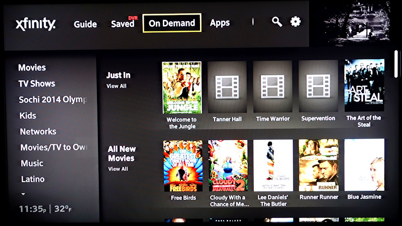 comcast xfinity x1 on demand