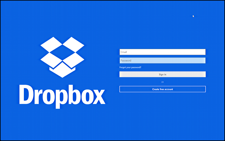 log in to your dropbox account.