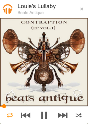 mini player for google play music with beats antique