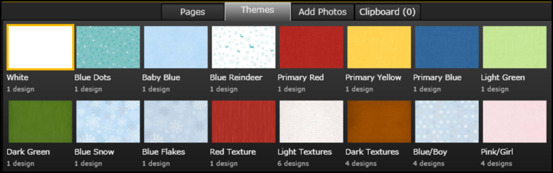 theme choices for your photobook