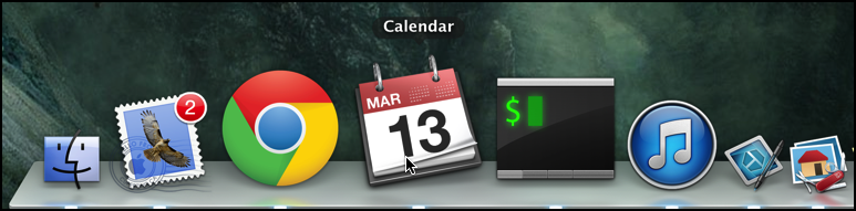 magnification full in mac dock