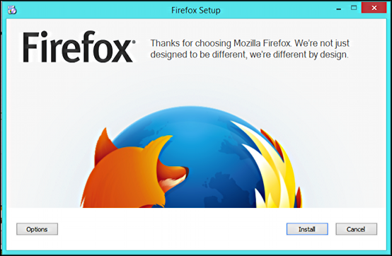 installing firefox instead of internet explorer, yipee