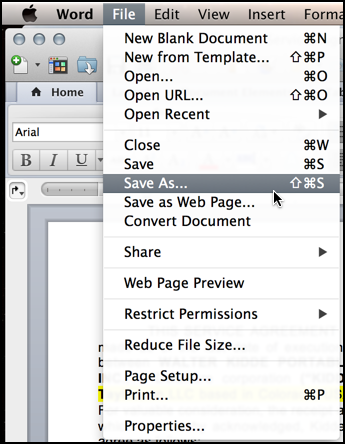 Mac microsoft word save as pdf