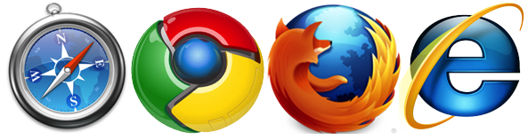 Windows web browser icons