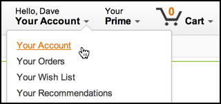 your account link at amazon.com