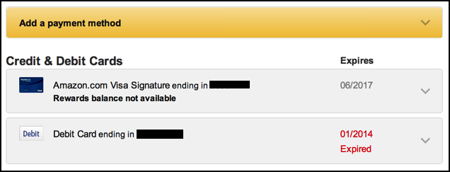 Delete An Expired Credit Card From Amazon Ask Dave Taylor