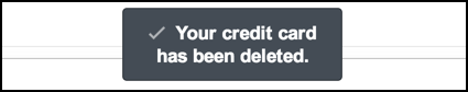 your credit debit card has been deleted amazon