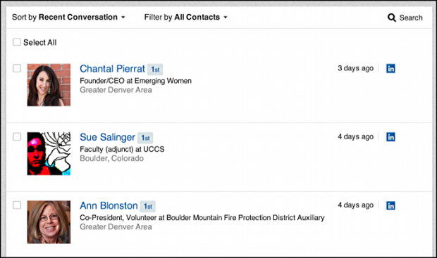 send email to linkedin contacts