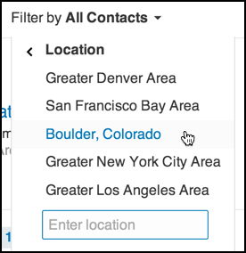 filter by geographic location