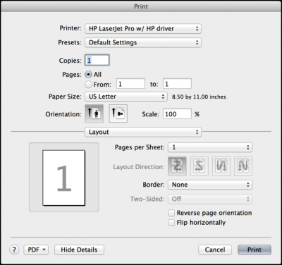 create super long pdf paper page size for pdf, printer dialog