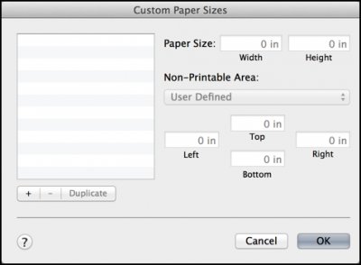 custom paper size editor