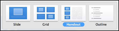 output style for keynote handouts