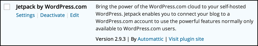 jetpack from automattic is already installed as a plugin on my wordpress blog
