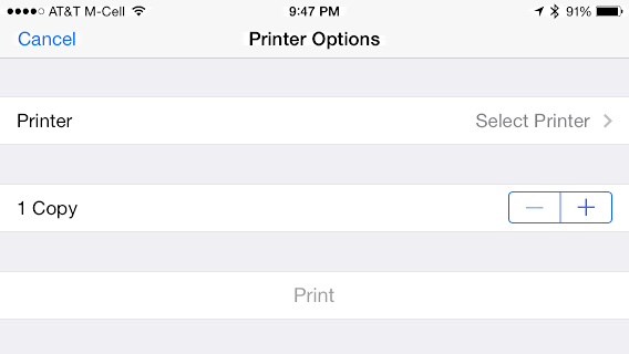 ios print options