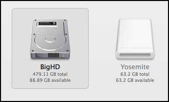 flashdrive and ssd drive shown, mac os x installer