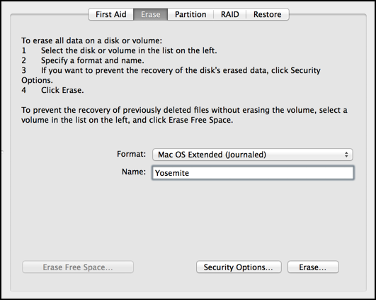 flash drive external isn't bootable format mac extended 
