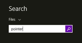 useless search for pointer in windows 8 win8
