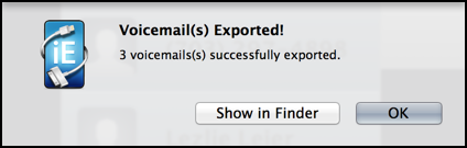 voicemail messages successfully saved downloaded transferred onto Macbook!