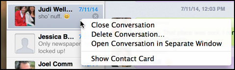 conversation context menu 