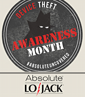 device theft awareness month, absolute lojack