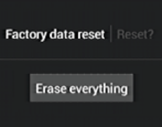 factory data reset android