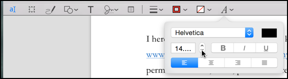 edit toolbar ribbon shown in mac os x apple preview