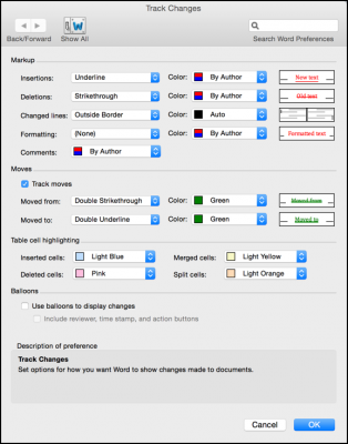 crazy complicated dialog window mac word