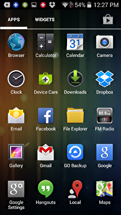 list of all apps on an android phone device tablet