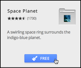 google chrome mac theme space planet install free