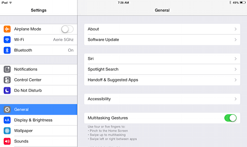 facetime preferences on ipad ios 8