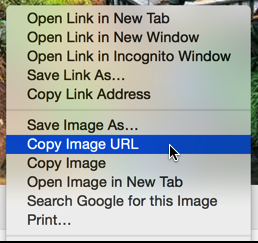 right click on an image in your web browser 