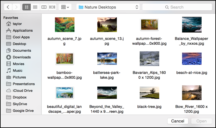 choosing between my desktop wallpapers photos mac os x 