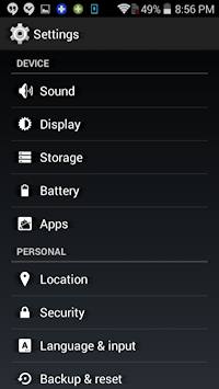 location settings, android smartphone settings customization preferences