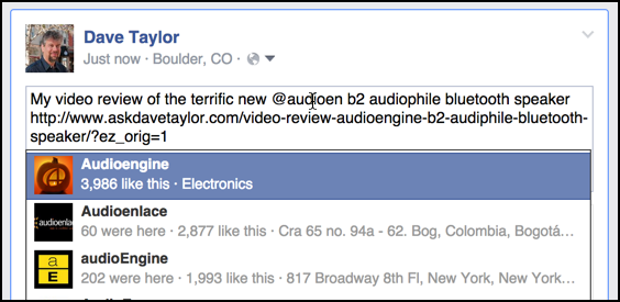 fix facebook status update