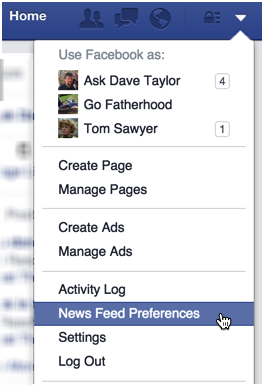 facebook face book fb news feed newsfeed preferences settings