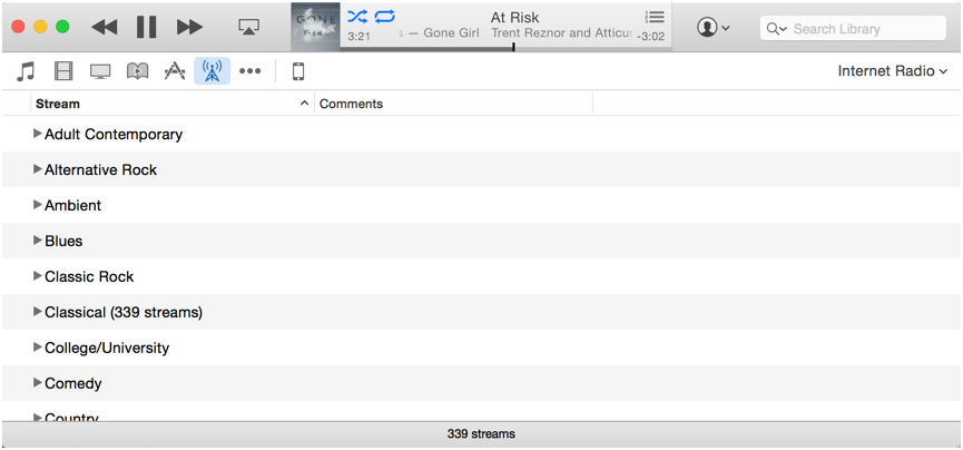 internet streaming radio stations in mac apple itunes