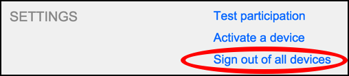 sign out all devices