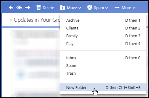 how do you make a new folder in yahoo mail