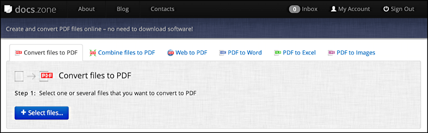 docs.zone pdf converter software as a service web