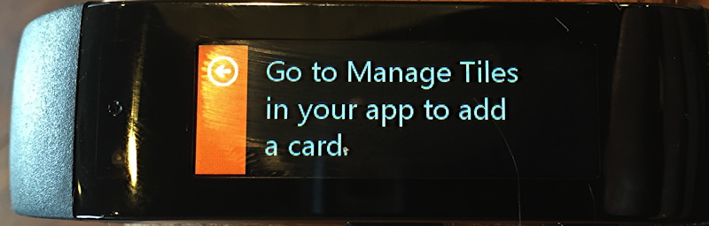 please configure add starbucks card band app