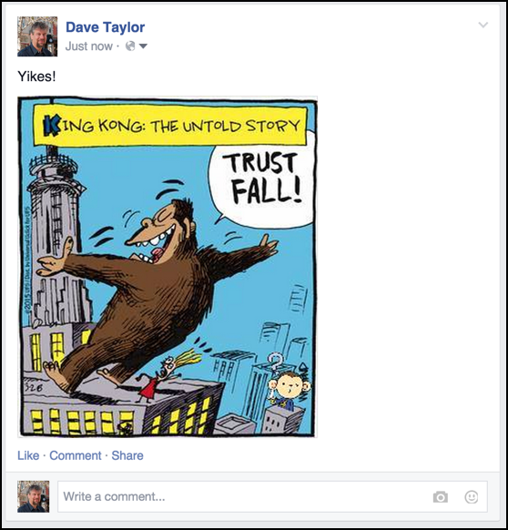 photo posted to facebook with sticker superimposed