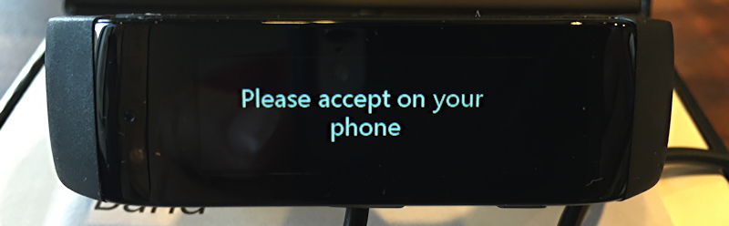 please accept on your phone pairing request