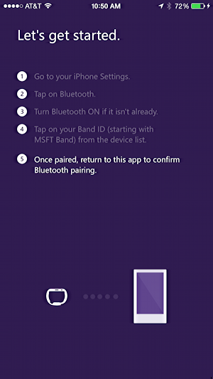 let's get started configuring your Microsoft Band