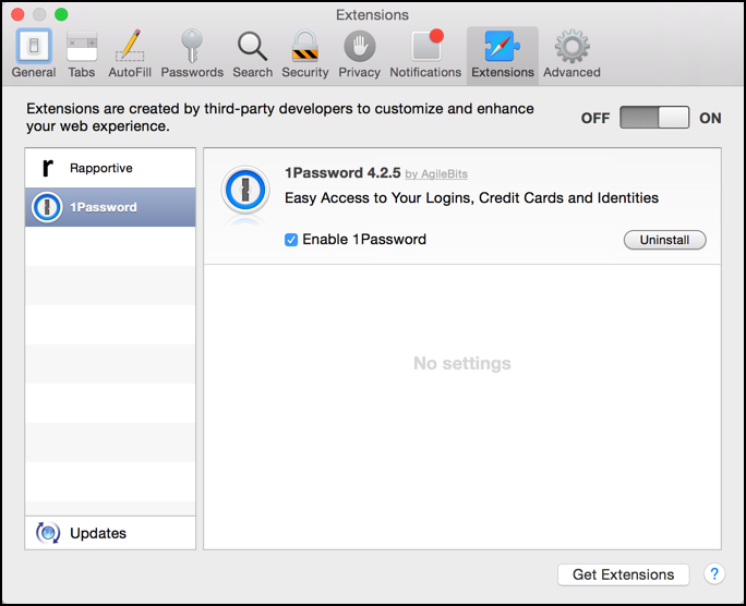 extensions in apple safari mac