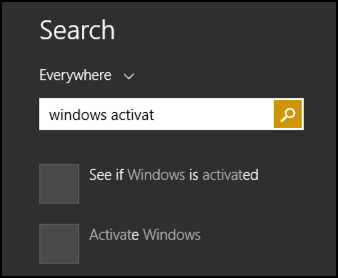 is my windows 8 copy activated?