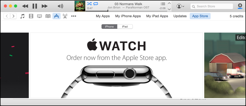 get apple watch apps from the apple itunes app store