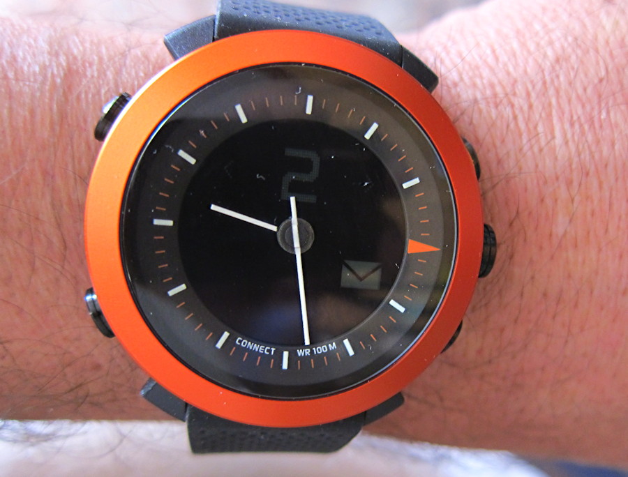 cogito classic watch orange and black